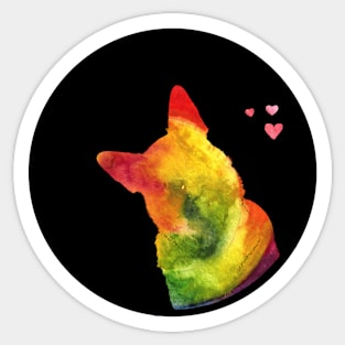 German Shepherd Love - Jungle Silhouette Sticker